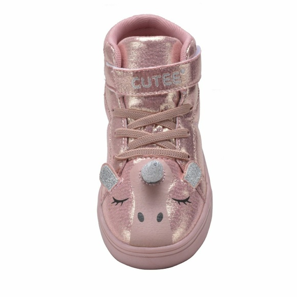 Girls BLUSH Hi-Top Unicorn Sneakers - Picture 6 of 8
